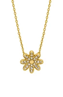 Estella Bartlett Spring Daisy Pendant Necklace in Gold at Nordstrom