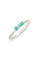 Anzie Cleo Emerald & Turquoise Ring in Silver/Green/Blue at Nordstrom