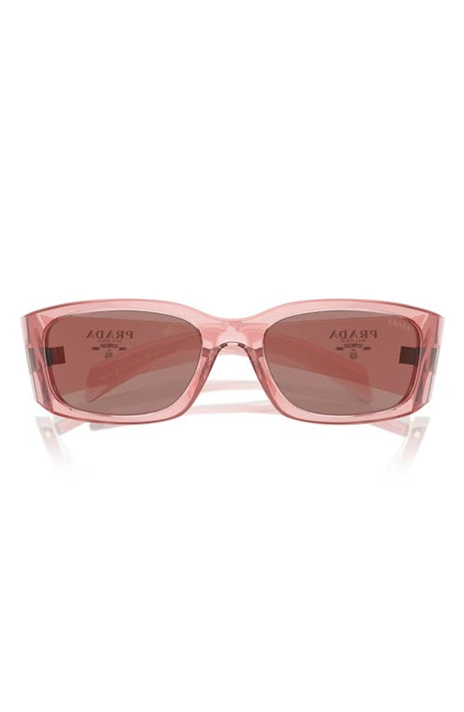 Prada 60mm Symbole Butterfly Sunglasses in Pink/Lite Brown at Nordstrom