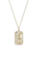 Melinda Maria Zodiac Pendant Necklace in Gold-Libra at Nordstrom