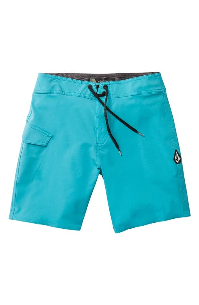 Volcom Kids' Lido Solid Swim Trunks Clearwater at Nordstrom,