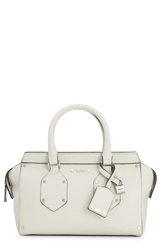 BOSS Small Ivy Tote in Open White at Nordstrom