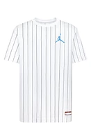 Jordan Kids' Pinstripe Jersey T-Shirt White at