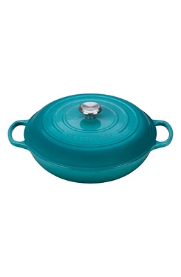 Le Creuset Signature 5 Quart Enameled Cast Iron Braiser in Caribbean at Nordstrom