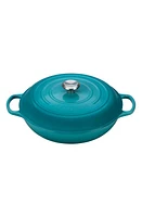 Le Creuset Signature 5 Quart Enameled Cast Iron Braiser in Caribbean at Nordstrom