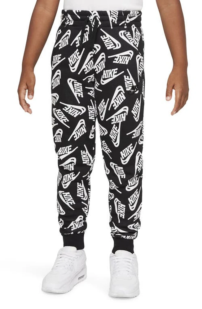 Nike Kids' Logo Joggers in Black/Black/Black at Nordstrom