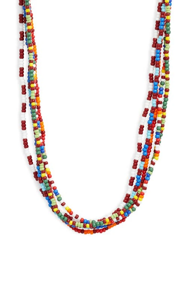 ROXANNE ASSOULIN Hippie Dippie Layered Beaded Necklace in Brown Multi at Nordstrom