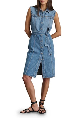 Alex Mill Adeline Sleeveless Denim Dress in Stockholm Light Wash at Nordstrom, Size Large