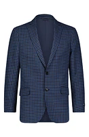 Brooks Brothers Hopsack Regent Fit Wool Sport Coat Nvymultigingham at Nordstrom,