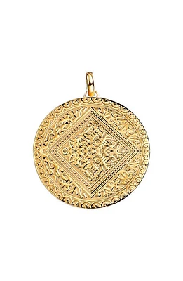 Monica Vinader Mini Marie Pendant Charm in Yellow Gold at Nordstrom