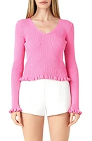 Endless Rose Frill Rib Top at Nordstrom,