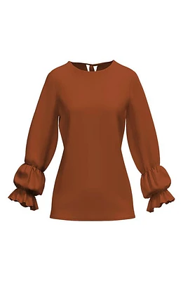 DIARRABLU Lena Blouse Rust at Nordstrom,