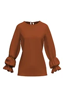 DIARRABLU Lena Blouse Rust at Nordstrom,