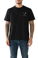 True Religion Brand Jeans Relaxed Lane Graphic T-Shirt in Jet Black at Nordstrom, Size X-Large