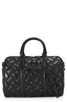 Kurt Geiger London Kensington Boston Drench Quilted Leather Duffle Bag in Black at Nordstrom