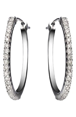 Sethi Couture Micro Prong Diamond Hoop Earrings in White Gold/Diamond at Nordstrom