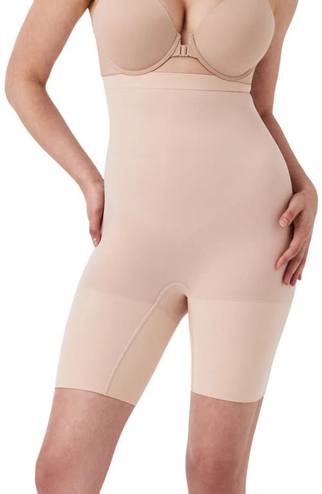 SPANX Higher Power Shorts Soft Nude at Nordstrom,