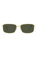 Ray-Ban 60mm Rectangular Sunglasses in Gold at Nordstrom