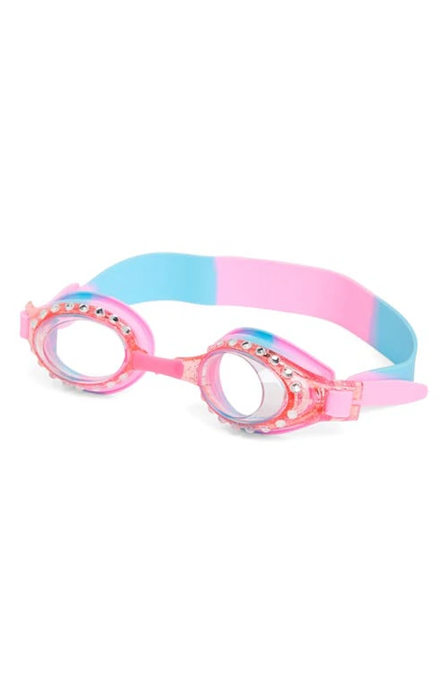 GlamBaby Kids' Bejeweled Swim Goggles in Multi Pink at Nordstrom