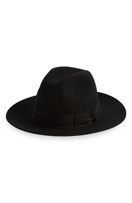 Dolce & Gabbana Wool Blend Felt Fedora N0000 Nero at Nordstrom, Eu