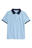 vineyard vines Kids' Tipped Cotton Piqué Polo Jake Blue at