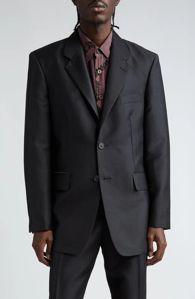 OUR LEGACY Vienna Virgin Wool Blend Blazer Black Mnemonic at Nordstrom, Us