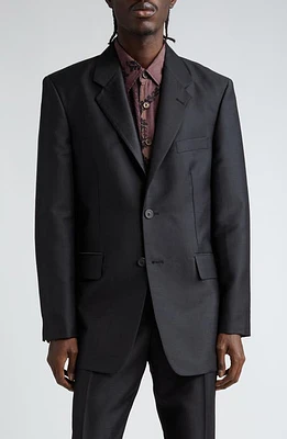 OUR LEGACY Vienna Virgin Wool Blend Blazer Black Mnemonic at Nordstrom, Us