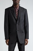 OUR LEGACY Vienna Virgin Wool Blend Blazer Black Mnemonic at Nordstrom, Us