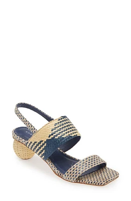 KOKO + PALENKI Aria 2 Sandal Navy Multi Raffia at Nordstrom,