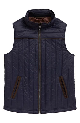 Johnston & Murphy Kids' Quilted Vest in Navy at Nordstrom, Size Xl