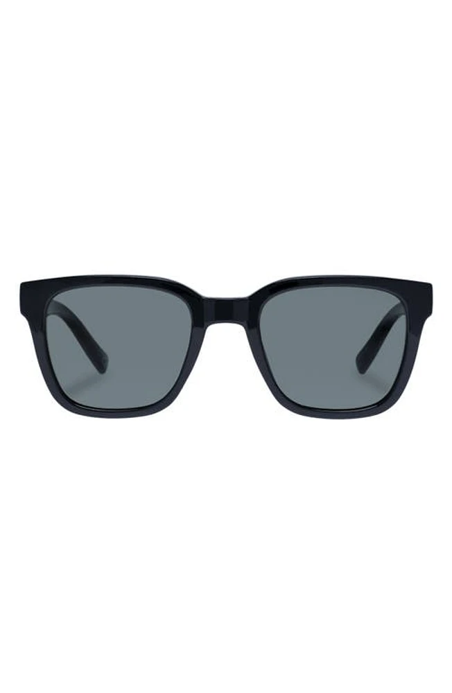 Le Specs Elixir 52mm Polarized Square Sunglasses in Black at Nordstrom