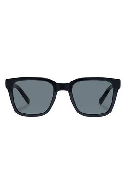 Le Specs Elixir 52mm Polarized Square Sunglasses in Black at Nordstrom