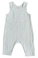 Pehr Stripes Away Organic Cotton Overalls in Stripes Away Sea at Nordstrom