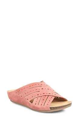 Comfortiva Gala Crisscross Slide Sandal - Wide Width Available in Coral at Nordstrom, Size 6