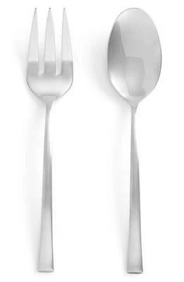 Nambé Taos 2-Piece Salad Set in Silver at Nordstrom, Size One Size Oz