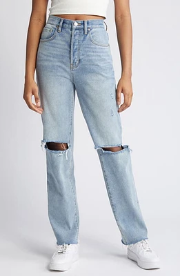 PacSun Ripped High Waist Dad Jeans Paella at Nordstrom,