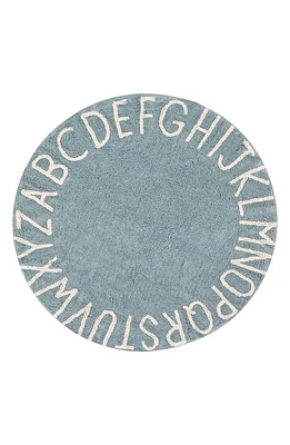 Lorena Canals A to Z Rug in Round Vintage Blue at Nordstrom