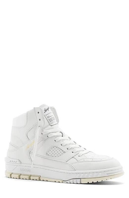 Axel Arigato Area High-Top Leather Sneaker White/Beige at Nordstrom,