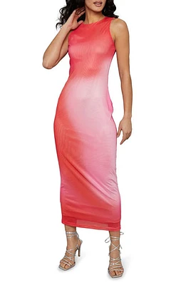 Rare London Blur Sleeveless Mesh Maxi Dress Print at Nordstrom,