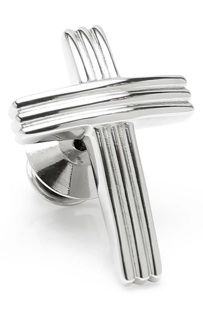 Cufflinks, Inc. Cross Lapel Pin in Silver at Nordstrom