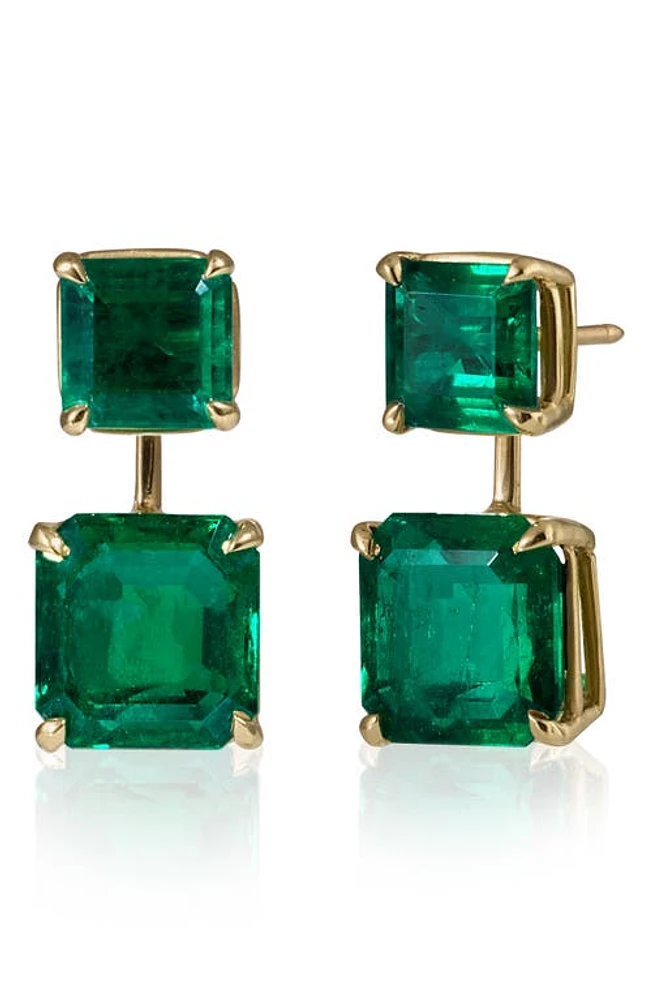 Mindi Mond Colombian Emerald Drop Earrings in 18Kyg at Nordstrom