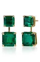 Mindi Mond Colombian Emerald Drop Earrings in 18Kyg at Nordstrom