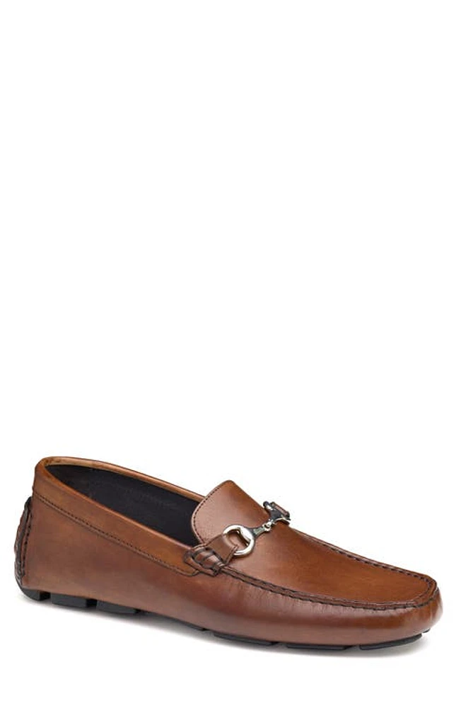 Johnston & Murphy COLLECTION Dayton Bit Driving Loafer Brown Italian Calfskin at Nordstrom,