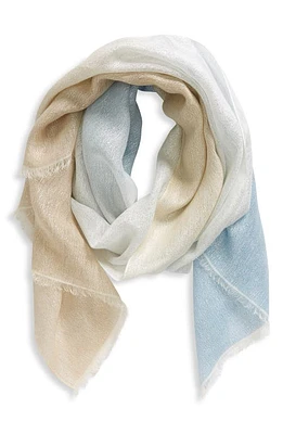 JANE CARR The Lollipop Cashmere Blend Scarf in Nile at Nordstrom