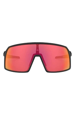 Oakley Sutro S 128mm Prizm Wrap Shield Sunglasses in Pol Black at Nordstrom