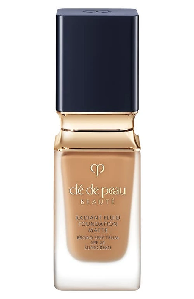 Clé de Peau Beauté Beauté Radiant Fluid Matte Foundation SPF 20 in O70 - Medium Deep Ocher at Nordstrom