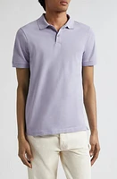 Sunspel Cotton Piqué Polo Lavender at Nordstrom,