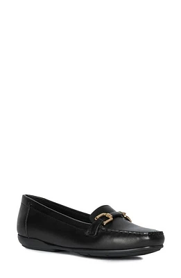 Geox Annytah Driving Shoe Black Leather at Nordstrom,