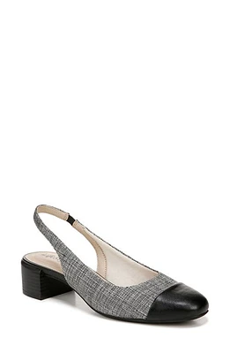 LifeStride Becoming Cap Toe Slingback Pump Black Multi at Nordstrom,