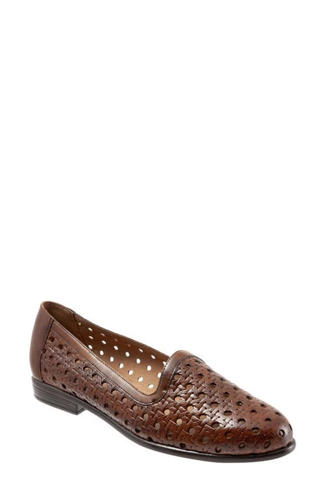 Trotters Liz Flat Brown Leather at Nordstrom,